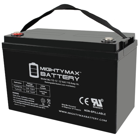 12V 110AH SLA Replacement Battery For Bright Way BW-121100-DT